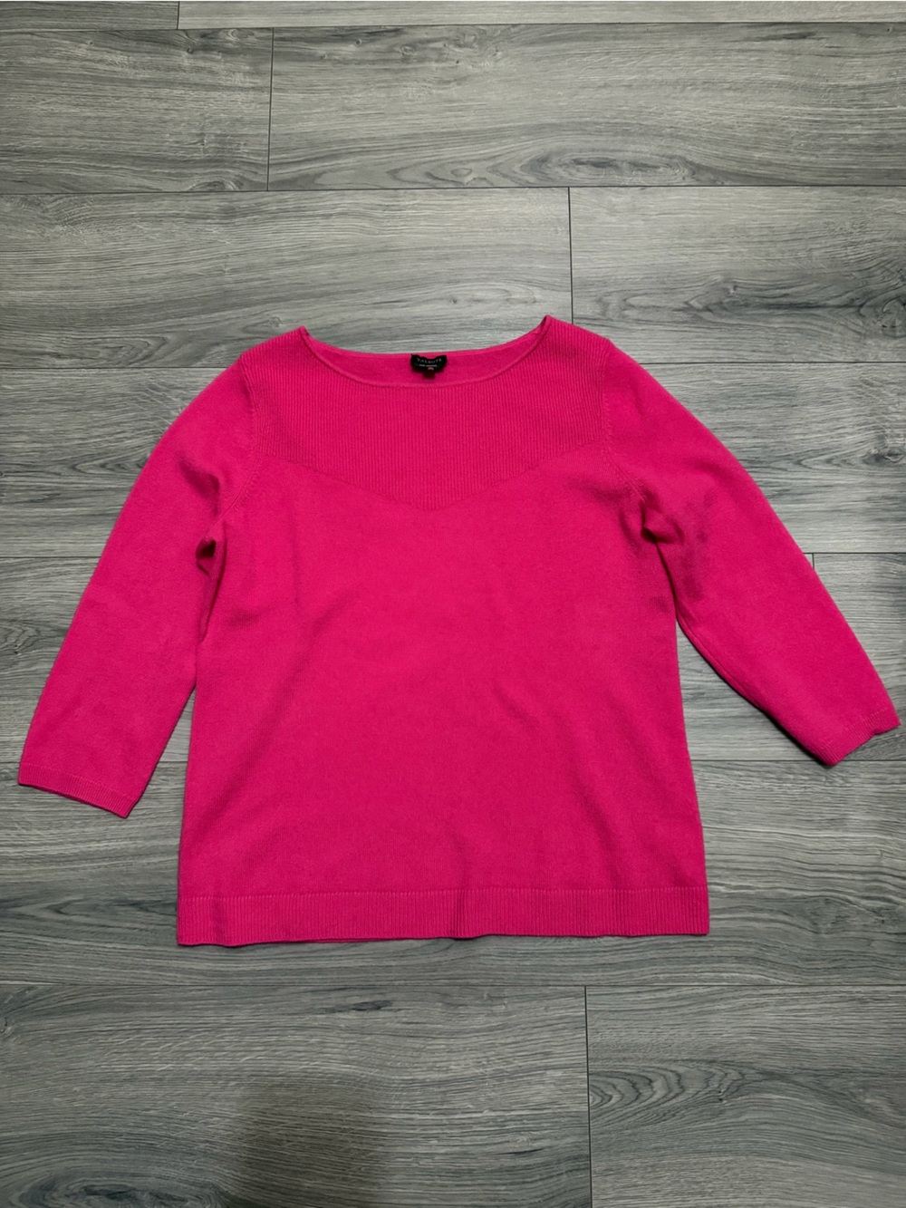 Talbots Bateau Neck 3/4 Sleeve Sweater in 100% Cashmere